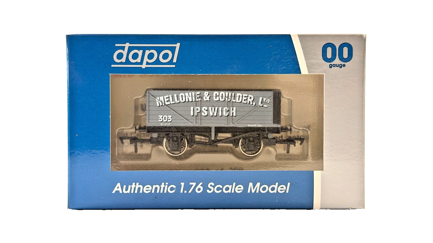 DAPOL 00 GAUGE - MELLONIE & COULDER IPSWICH PLANK WAGON 303 (LIMITED EDITION)