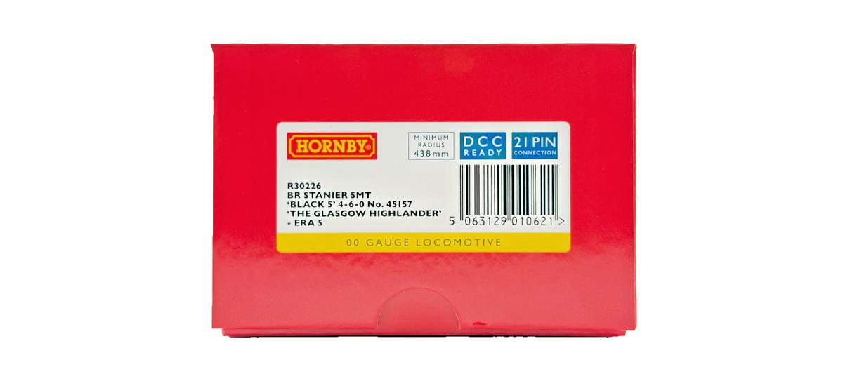 HORNBY OO GAUGE - R30226 - BR STANIER 5MT BLACK 5 NO.45157 GLASGOW HIGHLANDER