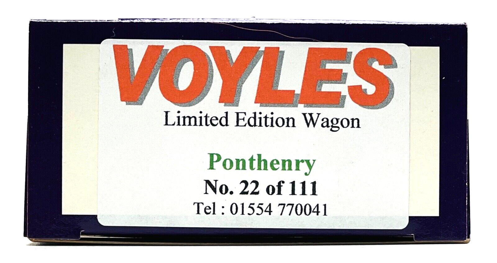 DAPOL 00 GAUGE - 'PONTHENRY COLLIERY COMPANY' LLANELLY (VOYLES LTD EDITION)