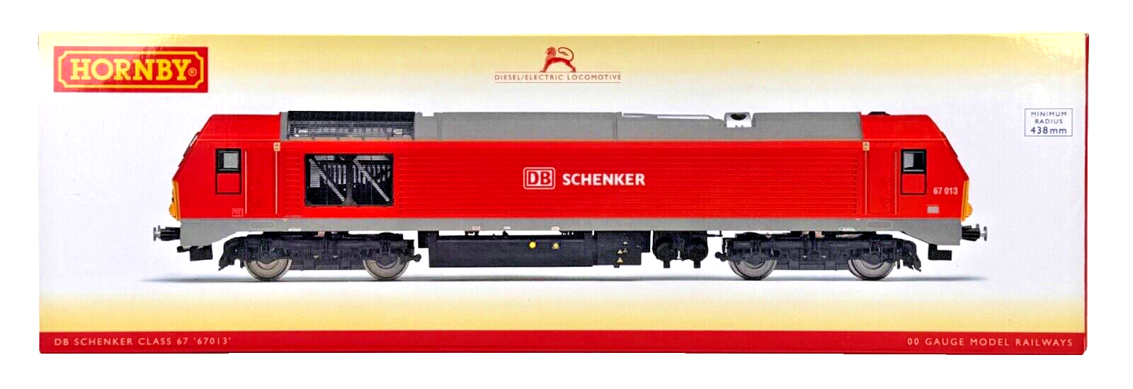 HORNBY 00 GAUGE - R3574 - CLASS 67 DIESEL 67013 DB SCHENKER RED - BOXED