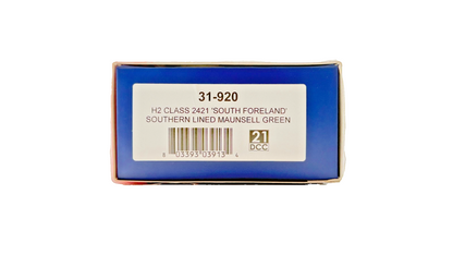 BACHMANN OO GAUGE - 31-920 - H2 CLASS 2421 SOUTH FORELAND MAUNSELL GREEN BOXED