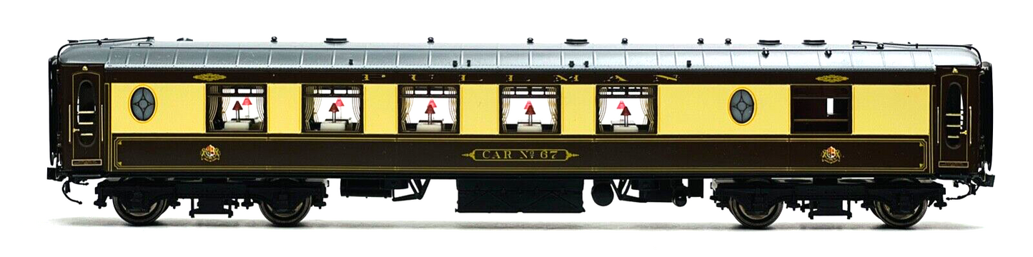 GOLDEN AGE MODELS 00 GAUGE - 1-C GREY 'CAR NO.67' WHEEL BRASS PULLMAN COACH