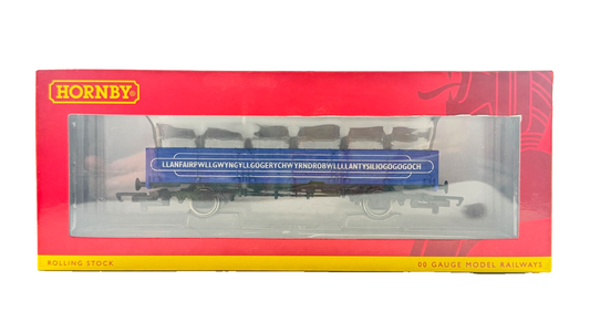 HORNBY OO GAUGE - R6603 - BLUE LLANFAIR PG OPEN WAGON (OAA) BOXED