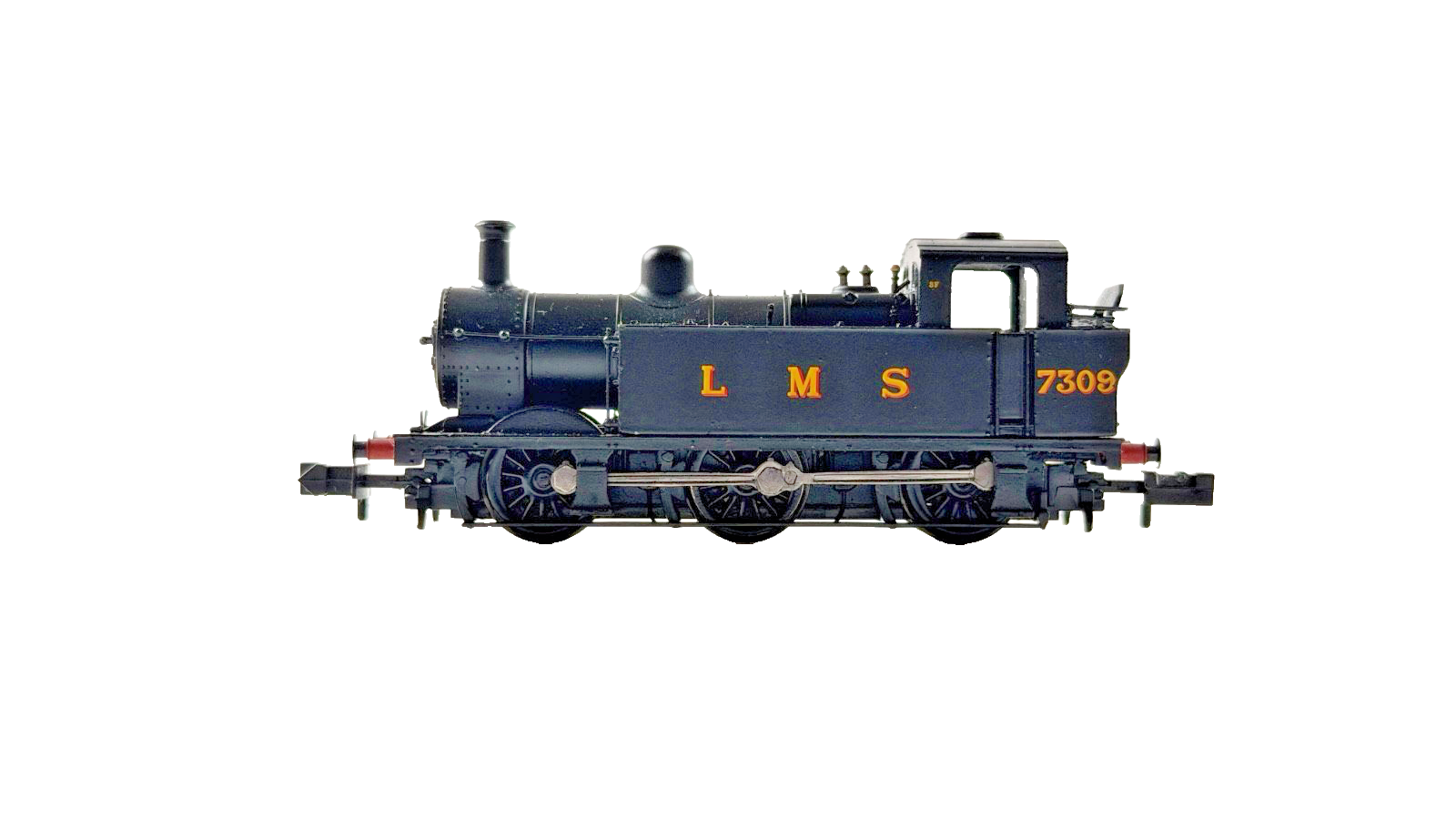 GRAHAM FARISH N GAUGE - 372-210A - CLASS 3F JINTY 7309 LMS BLACK DCC FITTED