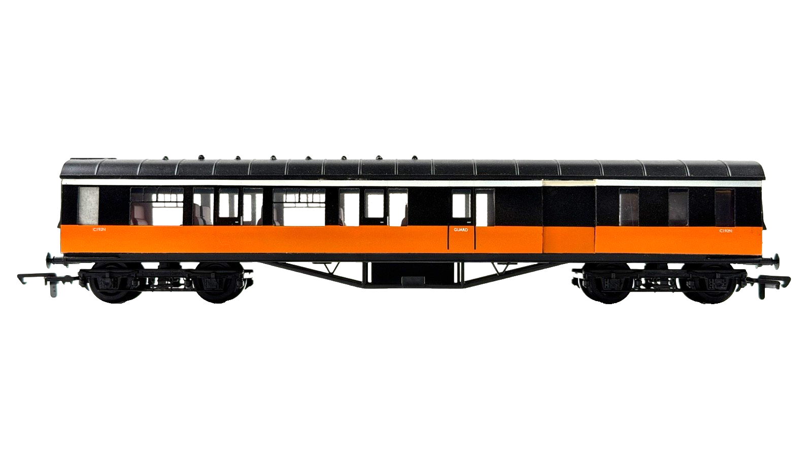 SILVER FOX MODELS OO GAUGE - IRISH RAIL ORANGE & BLACK BUT L14 TRAILER CAR COACH