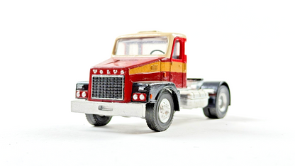 UNBRANDED 1/50 SCALE REPAINTED VOLVO BURGUNDY & GOLD STRIPE 4X2 TRACTOR UNIT UB