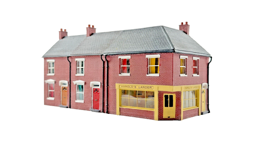 HORNBY OO GAUGE SKALEDALE - R8622/R8624 - MID TERRACE & SHOP ROW OF 3 - UNBOXED