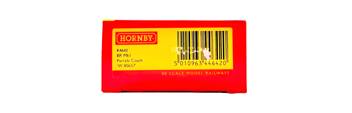 HORNBY OO GAUGE - R4642 - BR CHOCOLATE CREAM MK1 PARCELS COACH W80657 BOXED
