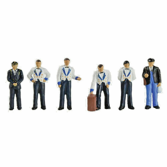 BACHMANN 00 GAUGE SCENECRAFT - 36-420 - MIDLAND PULLMAN STAFF FIGURES PACK - NEW