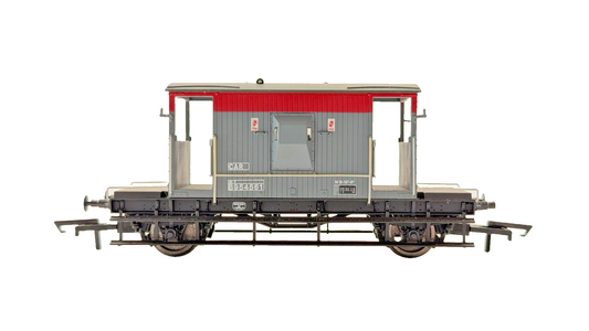 HORNBY 00 GAUGE - RAILFREIGHT RED & GREY 20T BRAKE VAN B954561 - UNBOXED