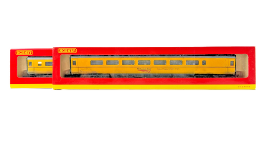 HORNBY OO GAUGE - REFINISHED NETWORK RAIL NEW MEASUREMENT MK3 COACHES PANTOGRAPH