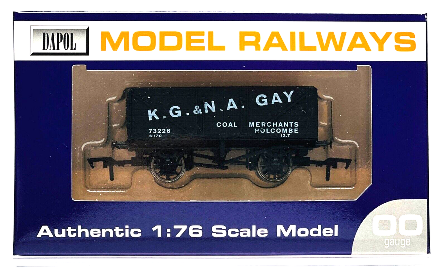 DAPOL 00 GAUGE - K.G & N.A GAY COAL MERCHANTS HOLCOMBE NO.73226 (WESSEX WAGONS)