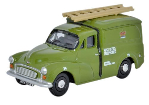 OXFORD DIECAST 1/76 SCALE - 76MM007 - MORRIS MINOR VAN POST OFFICE PHONES - NEW
