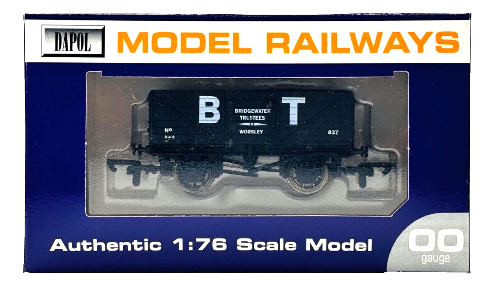 DAPOL 00 GAUGE - BRIDGEWATER TRUSTEES OF WORSLEY WAGON NO.837 (LIMITED EDITION)