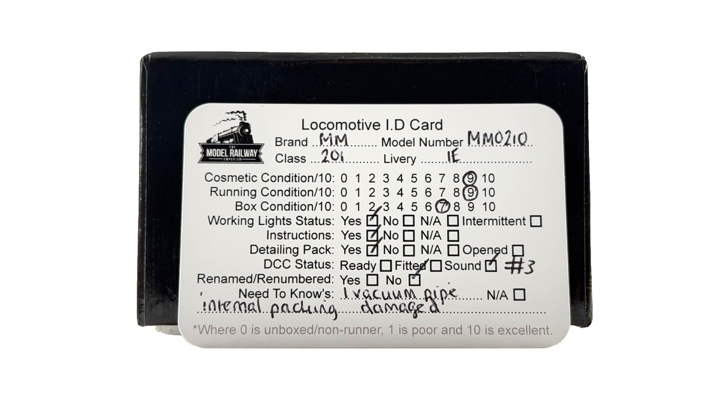 MURPHY MODELS 00 GAUGE - MM0210 - CLASS 201 DIESEL IE IRISH RIVER ERNE DCC SOUND