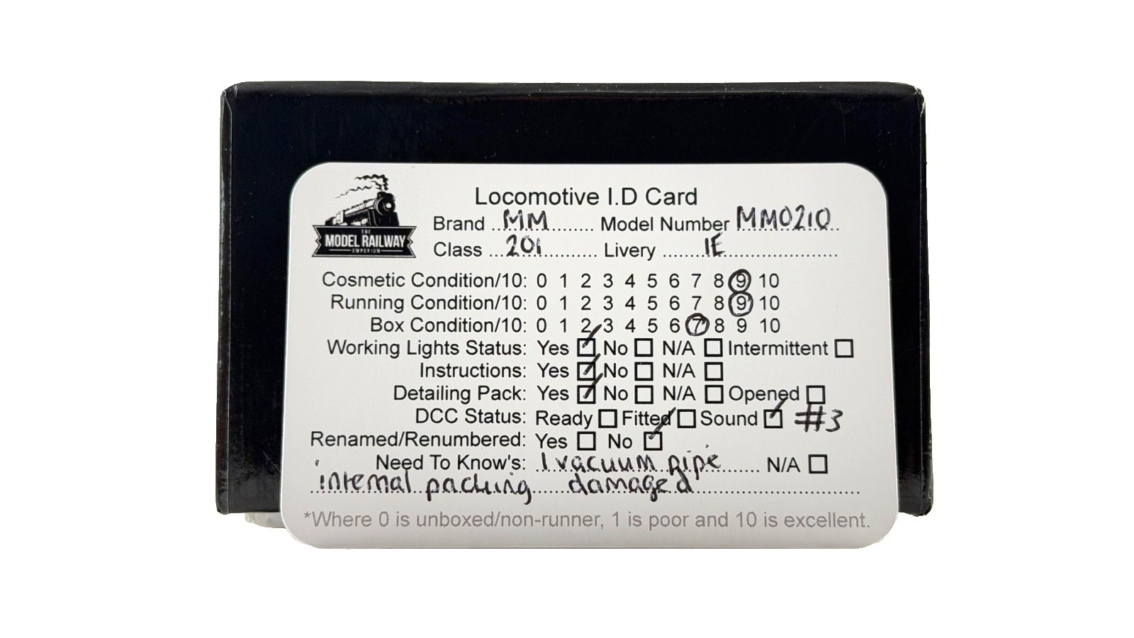MURPHY MODELS 00 GAUGE - MM0210 - CLASS 201 DIESEL IE IRISH RIVER ERNE DCC SOUND