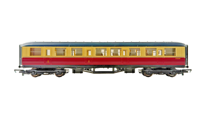 HORNBY OO GAUGE - RAKE OF 3 BR CRIMSON CREAM GRESLEY PASSENGER COACHES UNBOXED