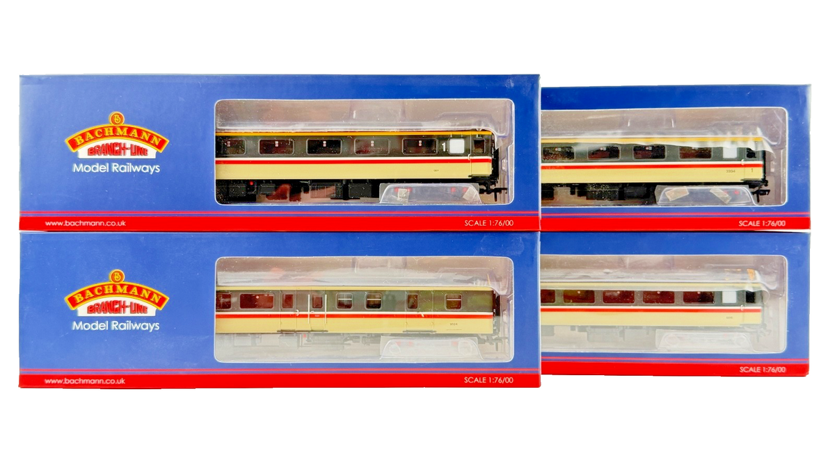 BACHMANN OO GAUGE - 39-701DC/39-677DC/39-686DC/39-652DC - BR INTERCITY MK2F SET