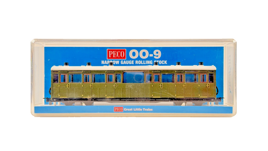 PECO OO9 SCALE - GR-451U - CENTRE OBSERVATION COACH SR LIVERY UNLETTERED GREEN