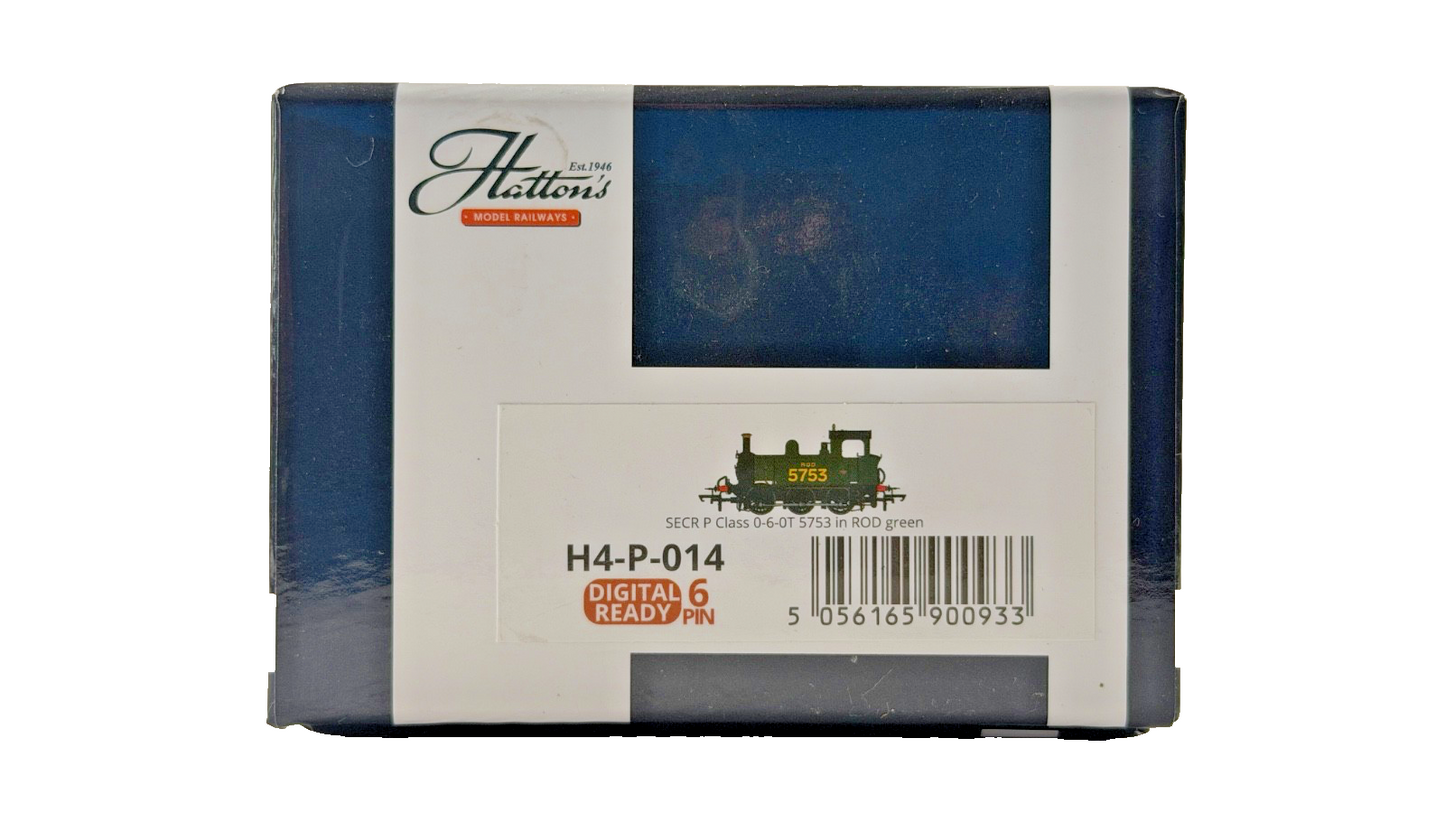 HATTONS OO GAUGE - H4-P-014 - SECR P CLASS 0-6-0T 5753 ROD GREEN LIVERY BOXED
