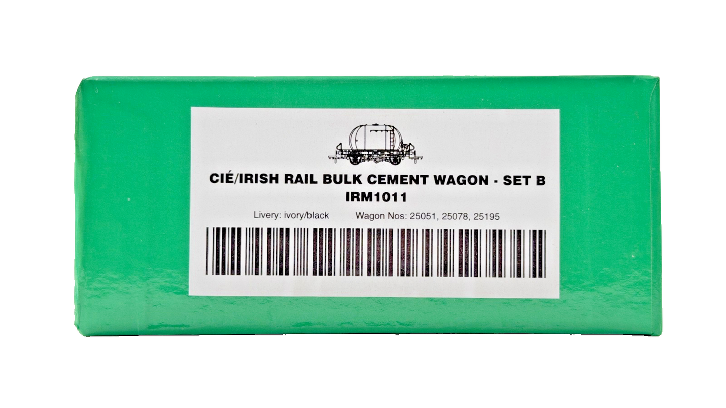 IRISH RAILWAY MODELS 00 GAUGE - IRM1011 - CIE/IRISH RAIL BULK CEMENT WAGON SET B