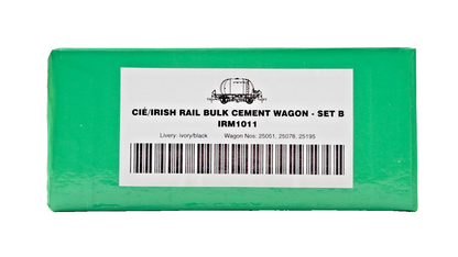 IRISH RAILWAY MODELS 00 GAUGE - IRM1011 - CIE/IRISH RAIL BULK CEMENT WAGON SET B