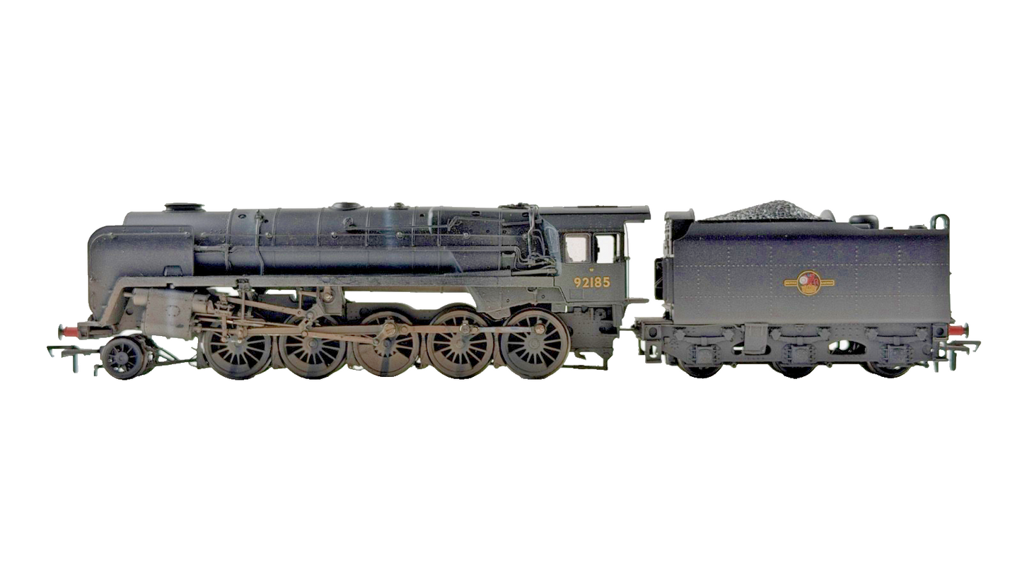 BACHMANN OO GAUGE - 32-858DC - 9F 2-10-0 STANDARD 92185 BLACK WEATHERED DCC
