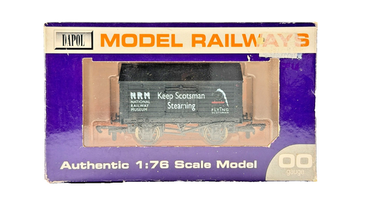 DAPOL 00 GAUGE - NRM KEEP SCOTSMAN STEAMING PROMOTIONAL WAGON (LIMITED EDITION)