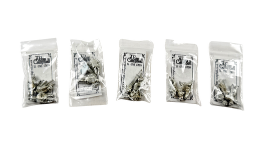 AIDAN CAMPBELL 00 GAUGE UNPAINTED METAL FIGURE ACCESSORY PACKS X 5 SEALED