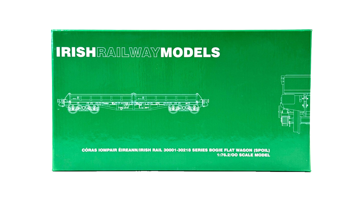 IRISH RAILWAY MODELS 00 GAUGE - IRM1072-C - CIE 42FT BOGIE FLAT WAGON RED OXIDE