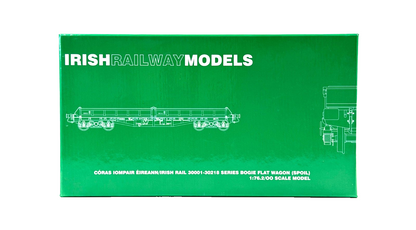IRISH RAILWAY MODELS 00 GAUGE - IRM1072-C - CIE 42FT BOGIE FLAT WAGON RED OXIDE