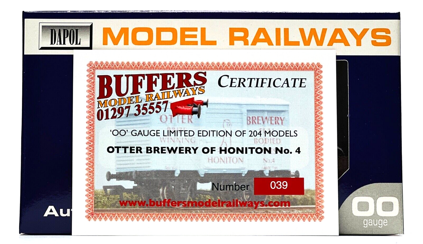 DAPOL 00 GAUGE - OTTER BREWERY BEERS ALES HONITON VENT VAN NO.4 (BUFFERS LTD ED)