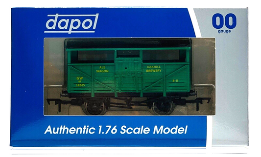 DAPOL 00 GAUGE - OAKHILL BREWERY 8T ALE WAGON 38615 (BURNHAM LIMITED ED)