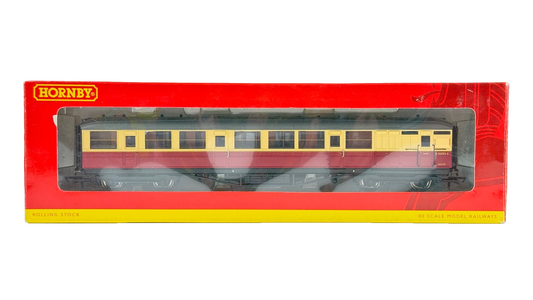 HORNBY 00 GAUGE - R4178 - BR CRIMSON CREAM 61FT 6IN CORRIDOR BRAKE COACH E10092E