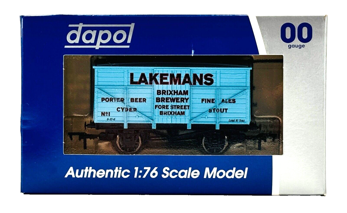 DAPOL 00 GAUGE - LAKEMANS BRIXHAM BREWERY BEER ALES STOUT NO.1 (WESSEX WAGONS)