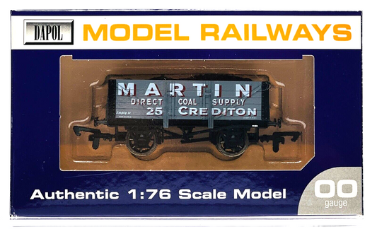 DAPOL 00 GAUGE - MARTIN DIRECT COAL SUPPLY CREDITON NO.25 (WESSEX WAGONS)