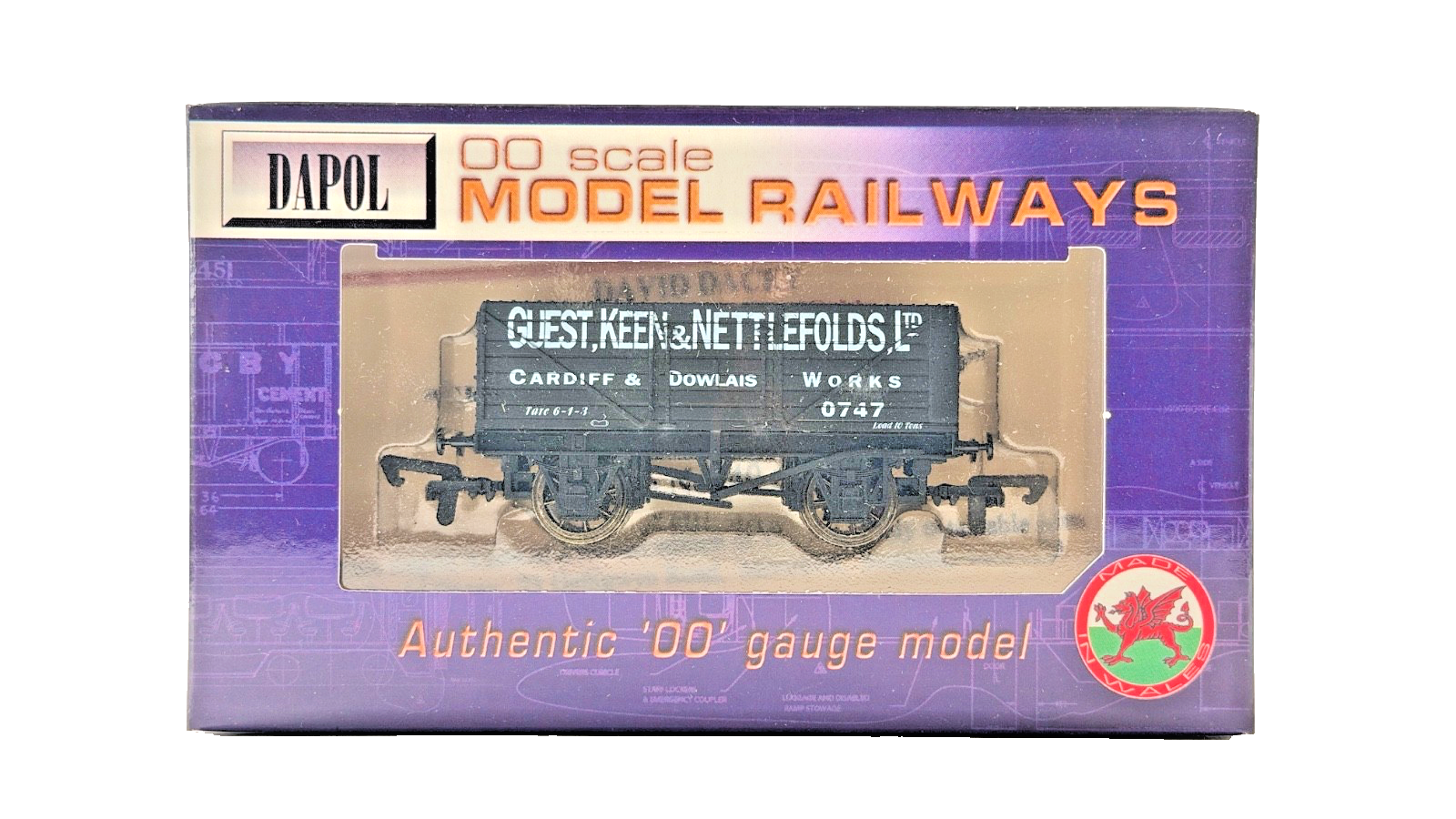 DAPOL 00 GAUGE - GUEST KEEN NETTLEFOLDS CARDIFF DOWLAIS 0747 (LIMITED EDITION)