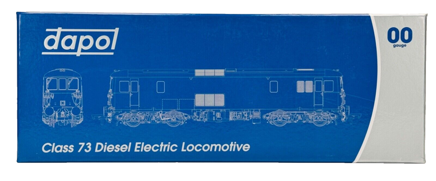 DAPOL 00 GAUGE - 4D-006-003 - CLASS 73 LOCOMOTIVE 73135 BR BLUE YELLOW ENDS