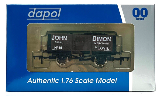 DAPOL 00 GAUGE - JOHN DIMON COAL MERCHANT OF YEOVIL PLANK NO.15 (BUFFERS LTD ED)