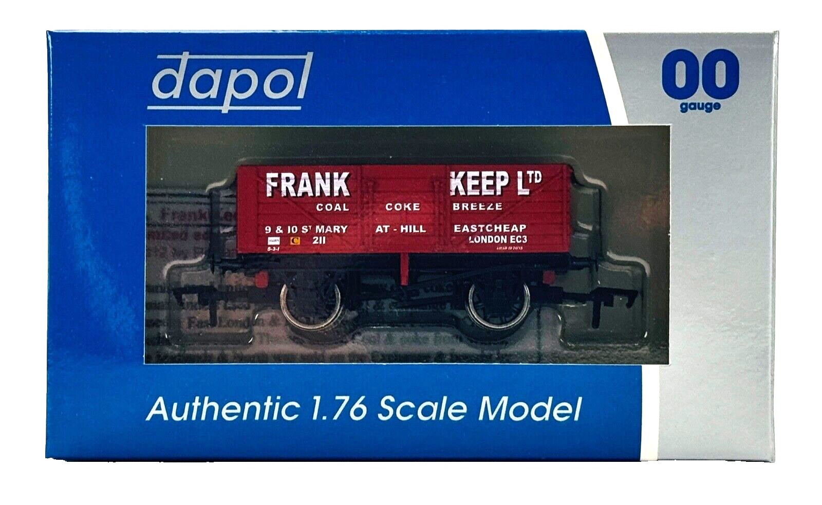 DAPOL 00 GAUGE - FRANK KEEP COAL COKE BREEZE EAST CHEAP LONDON (LIMITED EDITION)