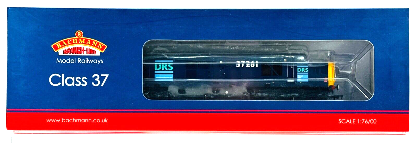 BACHMANN 00 GAUGE - 32-780U - CLASS 37 DIESEL 37261 DRS DIRECT RAIL (KERNOW)