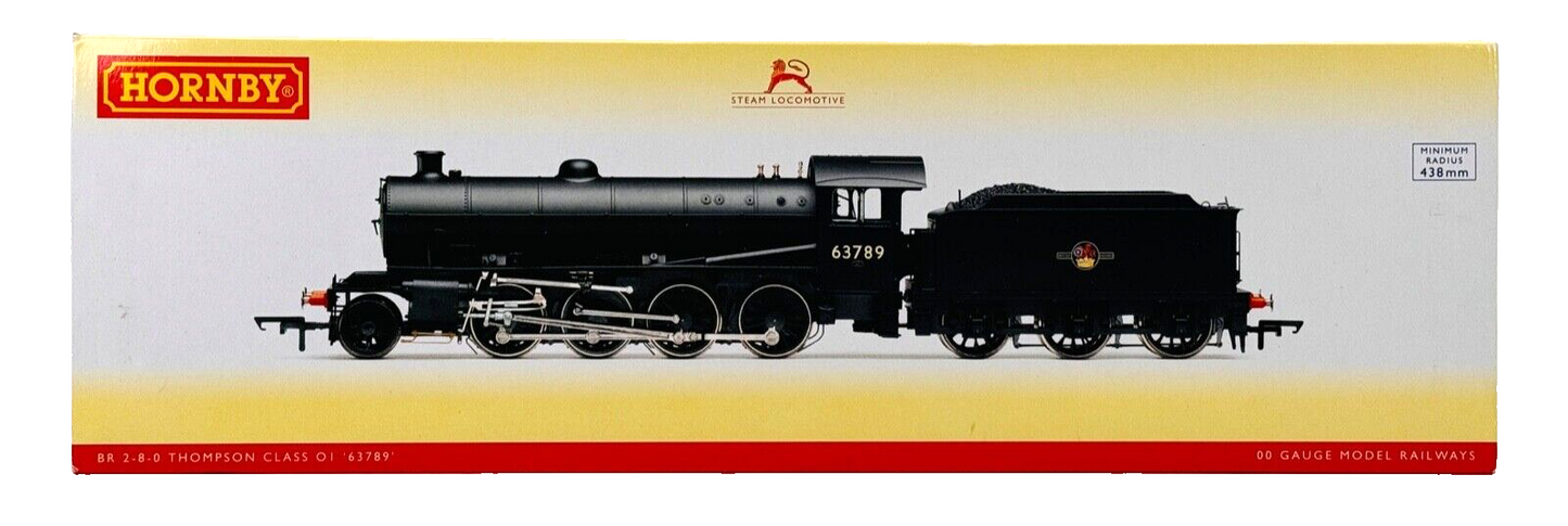 HORNBY 00 GAUGE - R3090 - BR BLACK 2-8-0 THOMPSON CLASS O1 '63789' - DCC SOUND