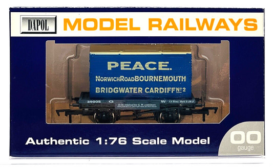 DAPOL 00 GAUGE - PEACE NORWICH ROAD BOURNEMOUTH CONFLAT GW (BURNHAM LIMITED ED)