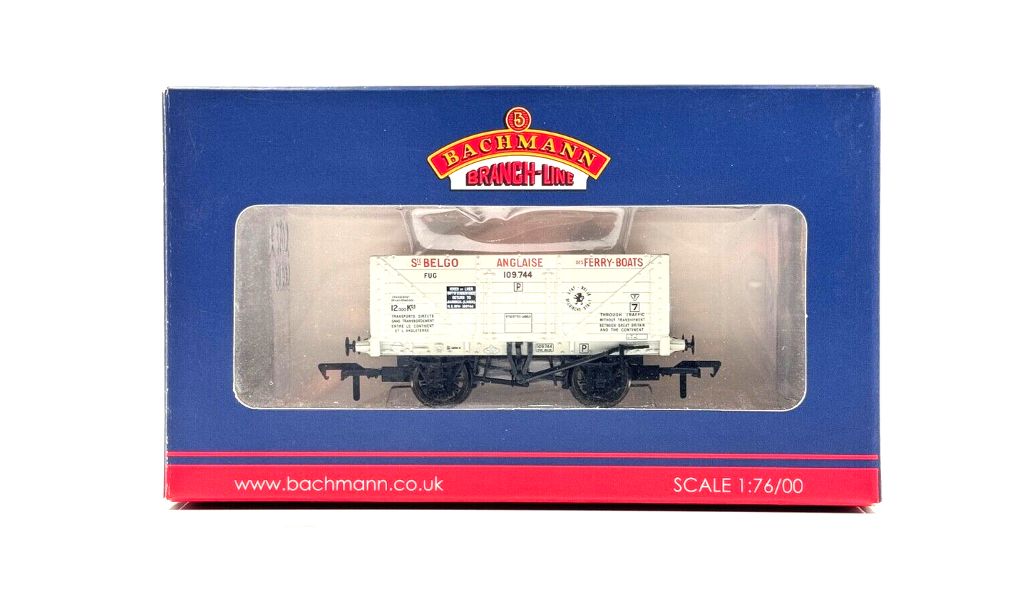 BACHMANN 00 GAUGE - 37-100T - 7 PLANK WAGON SOCIETE BELGO ANGLAISE EXCLUSIVE