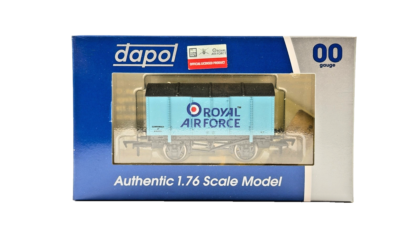 DAPOL 00 GAUGE - ROYAL AIR FORCE RAF 11T GUNPOWDER VAN BLUE (LIMITED EDITION)