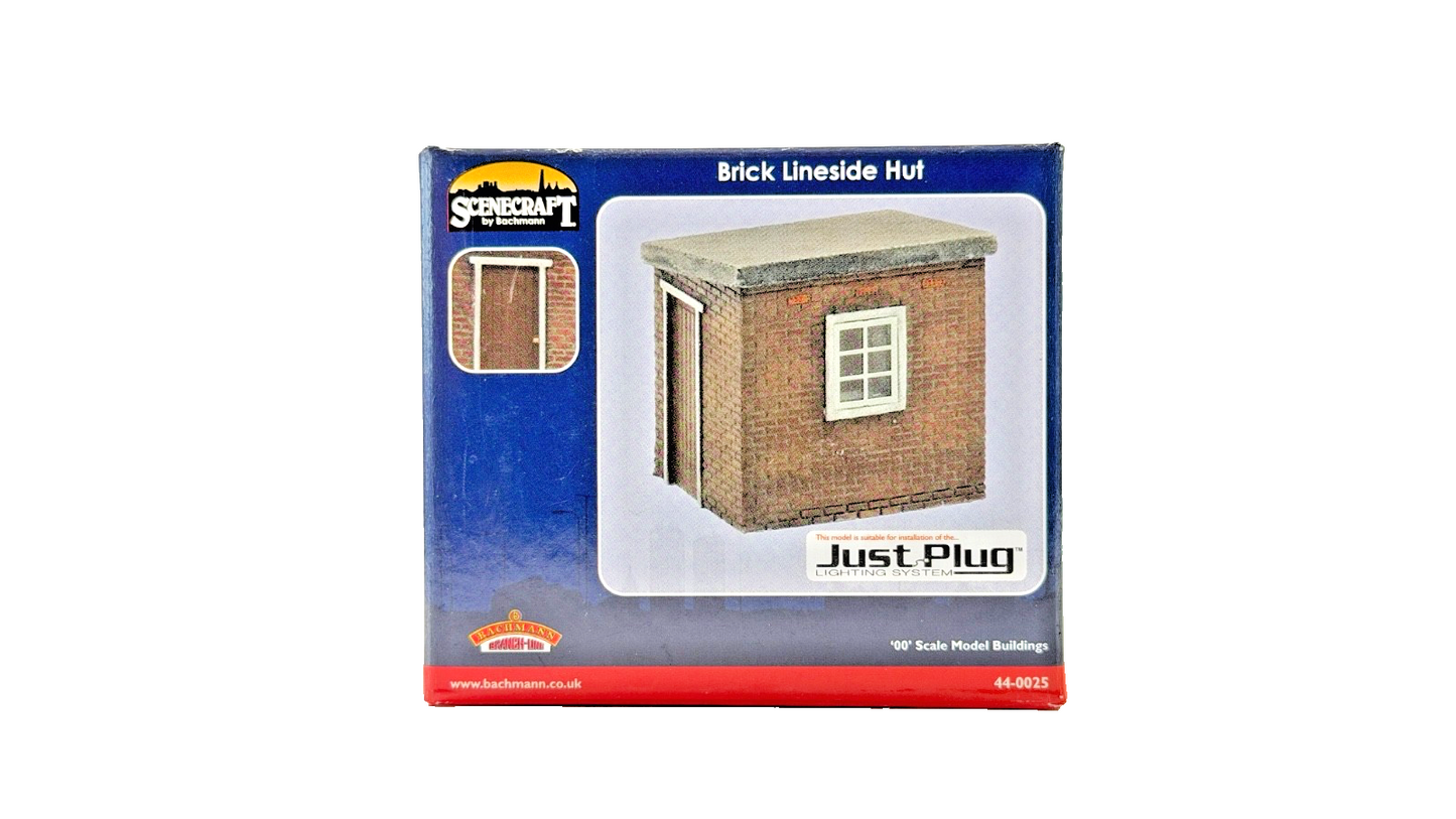 BACHMANN OO GAUGE SCENECRAFT - 44-0025 - BRICK LINESIDE HUT - NEW