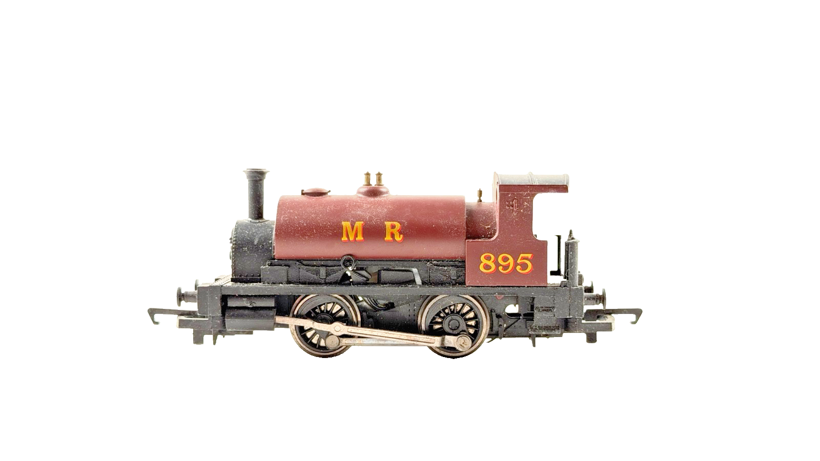 HORNBY OO GAUGE MAROON MIDLAND RAILWAYS 0-4-0 TANK ENGINE NO.895 UNBOXED