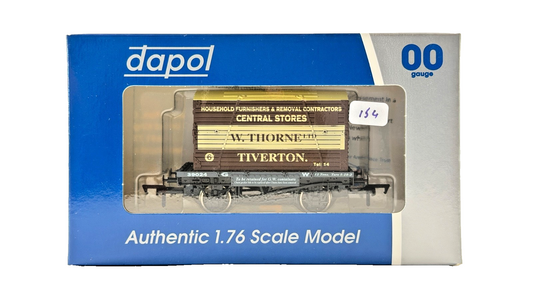 DAPOL 00 GAUGE - W THORNE TIVERTON GWR REMOVALS CONFLAT (LIMITED EDITION)