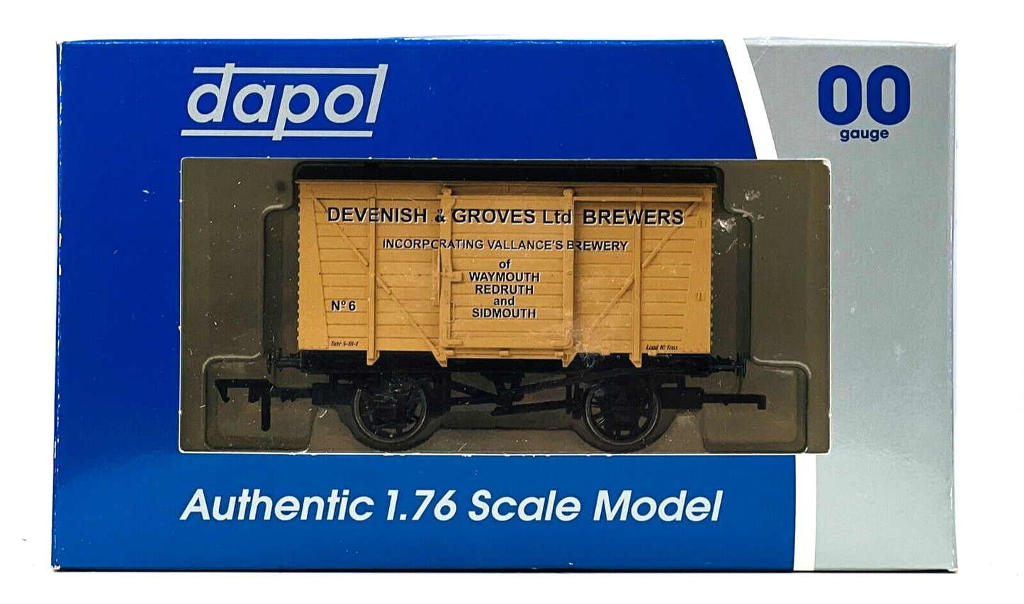 DAPOL 00 GAUGE - 'DEVENISH & GROVES, BREWERS' REDRUTH VENT VAN NO.6 BURNHAM DMRC