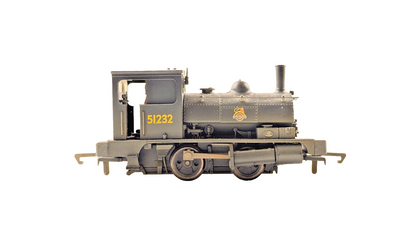 HORNBY 00 GAUGE - R2335A - BR BLACK 0-4-0 PUG TANK LOCOMOTIVE 51232 UNBOXED